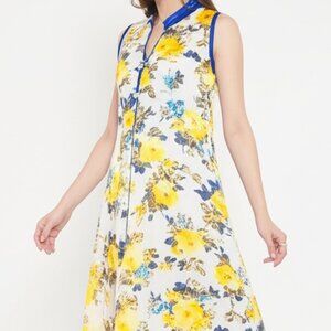 Sleeveless Floral Summer Dress Size Large